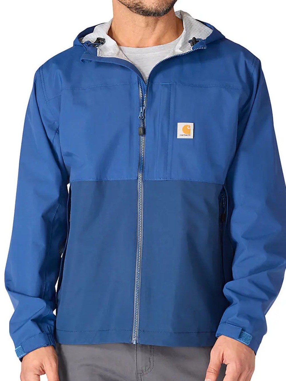 Carhartt Two-Tone Deep Blue Hooded Windbreaker